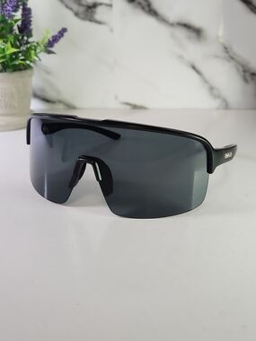 Suncloud Polarized Shield Sunglasses with Dark Gray Lens. Shades